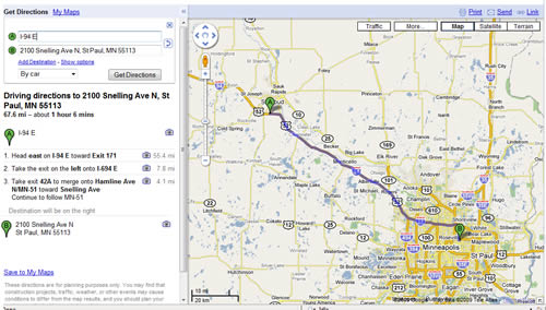 Map image from Google Maps http://maps.google.com/maps?hl=en&tab=wl